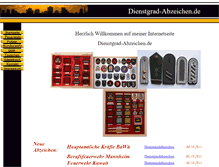 Tablet Screenshot of dienstgrad-abzeichen.de